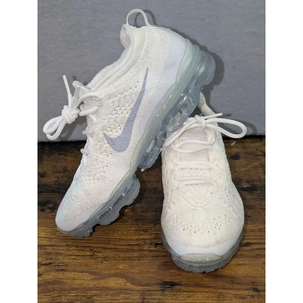Nike Shoes Women's 6.5 Air Vapormax 2023 FK Flyknit White Platinum (DV6840 100)